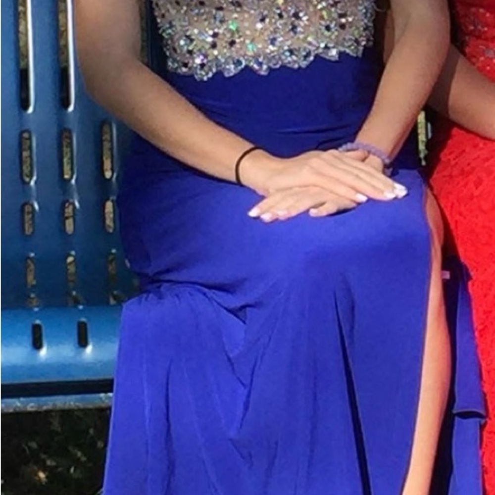 Blue homecoming/prom dress